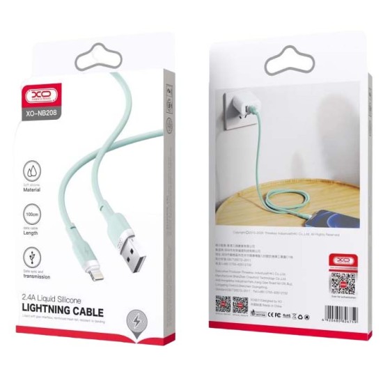 XO NB208A Καλώδιο Φόρτισης TypeC Σε Lightning 20W 1m Πράσινο XO NB208A Καλώδιο Φόρτισης TypeC Σε Lightning 20W 1m Πράσινο