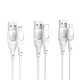 XO NB238 Καλώδιο Φόρτισης + Data Lightning L=3M Zeus Series Άσπρο XO NB238 Καλώδιο Φόρτισης + Data Lightning L=3M Zeus Series Άσπρο
