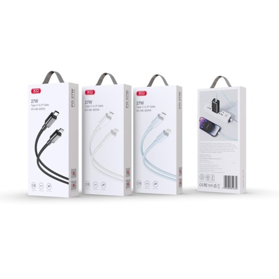 XO NB-Q250A Καλώδιο Φόρτισης + Data PD 27W Type-C σε Lightning PVC 1m Μπλέ XO NB-Q250A Καλώδιο Φόρτισης + Data PD 27W Type-C σε Lightning PVC 1m Μπλέ