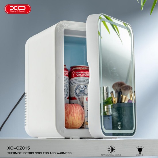XO CZ015 Μίνι Ψυγείο διπλής χρήσης για το σπίτι και το αυτοκίνητο με καθρέφτη μακιγιάζ 8 λίτρων XO CZ015 Μίνι Ψυγείο διπλής χρήσης για το σπίτι και το αυτοκίνητο με καθρέφτη μακιγιάζ 8 λίτρων