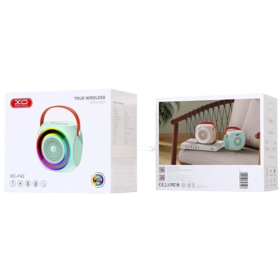 XO F42 Φορητό Ηχείο Karaoke RGB Bluetooth Stereo Με Μικρόφωνο Μπλέ XO F42 Φορητό Ηχείο Karaoke RGB Bluetooth Stereo Με Μικρόφωνο Μπλέ