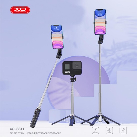 XO SS11 Bluetooth Selfie Stick 1m με 4 Πόδια για Καλύτερη Στήριξη XO SS11 Bluetooth Selfie Stick 1m με 4 Πόδια για Καλύτερη Στήριξη