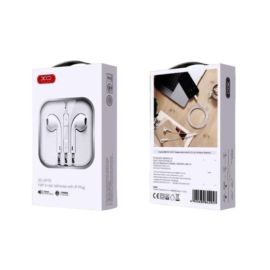 XO EP70 Lightning In ear Άσπρο XO EP70 Lightning In ear Άσπρο
