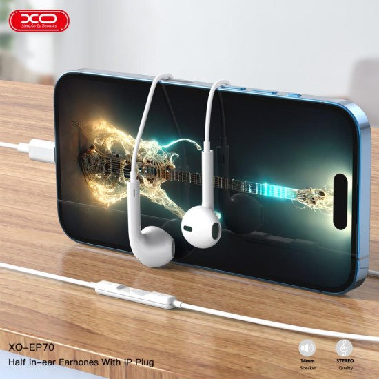 XO EP70 Lightning In ear Άσπρο XO EP70 Lightning In ear Άσπρο