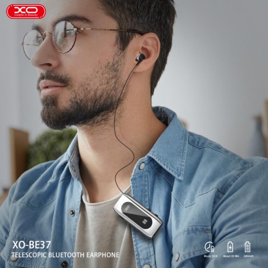 XO BE37 Ενσύρματο Ακουστικό με Μεγάλη Διάρκεια Χρήσης και Ψηφιακή Ένδειξη XO BE37 Ενσύρματο Ακουστικό με Μεγάλη Διάρκεια Χρήσης και Ψηφιακή Ένδειξη