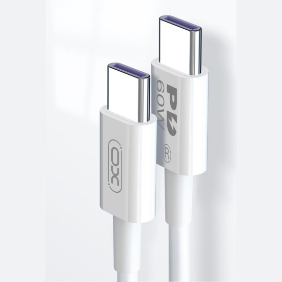 XO NB-Q190B 60W Καλώδιο Φόρτισης + Data Type-C Σε Type-C 2m XO NB-Q190B 60W Καλώδιο Φόρτισης + Data Type-C Σε Type-C 2m