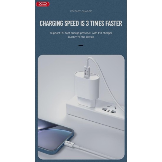XO NB-Q189A PD 20W Καλώδιο Φόρτισης + Data Type-C σε Lightning 1m XO NB-Q189A PD 20W Καλώδιο Φόρτισης + Data Type-C σε Lightning 1m