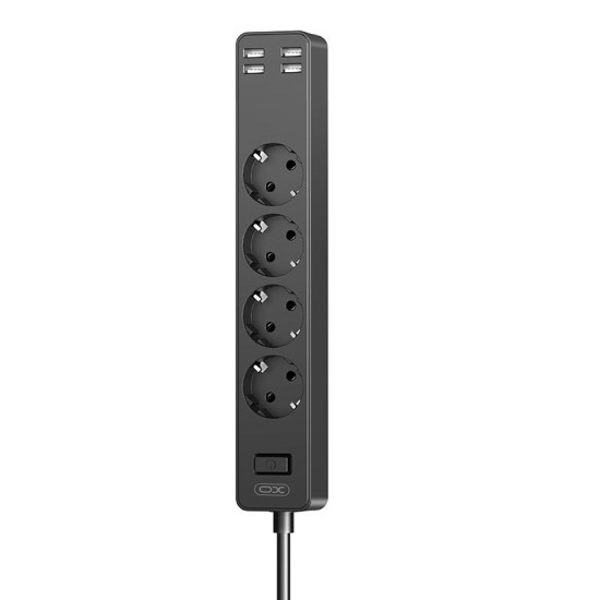 ΧΟ WL10 (EU) Πολύπριζο 4 Θέσεων με 4 Θύρες USB με Διακόπτη 1.8m (4AC+4USB) ΧΟ WL10 (EU) Πολύπριζο 4 Θέσεων με 4 Θύρες USB με Διακόπτη 1.8m (4AC+4USB)