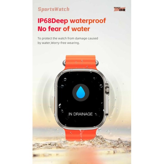 XO M8 PRO Smart Sports Call Watch Ασημί XO M8 PRO Smart Sports Call Watch Ασημί
