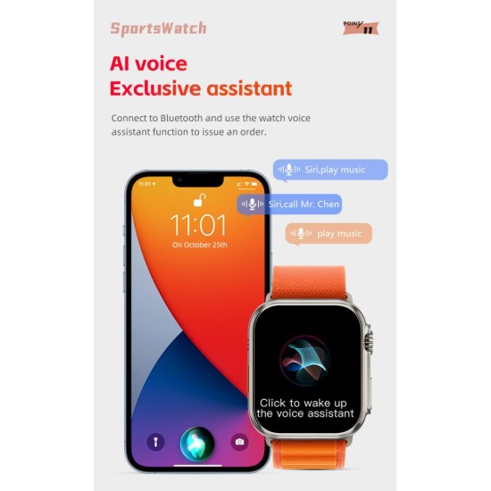 XO M8 PRO Smart Sports Call Watch Ασημί XO M8 PRO Smart Sports Call Watch Ασημί