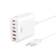XO L133(EU) 75W GaN 3A+3C Desktop Fast Charger with 1.5M Power Cord XO L133(EU) 75W GaN 3A+3C Desktop Fast Charger with 1.5M Power Cord