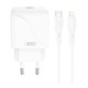 XO L141 Φορτιστής Γρήγορης Φόρτισης USB-C 20W με Καλώδιο Lightning