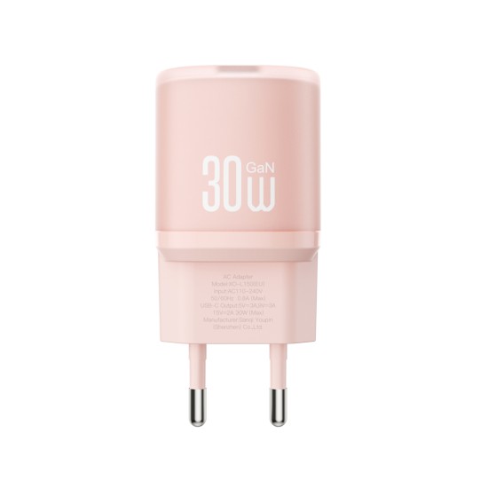 XO L150 (EU) 30W Μονός Γρήγορος Φορτιστής USB-C Ροζ XO L150 (EU) 30W Μονός Γρήγορος Φορτιστής USB-C Ροζ