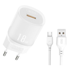 XO L157(EU) QC3.0 18W Φορτιστής με Καλώδιο Micro Λευκό XO L157(EU) QC3.0 18W Φορτιστής με Καλώδιο Micro Λευκό