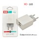 XO L65EU 2.4A Διπλής Θύρας USB Φορτιστής Άσπρο