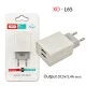 XO L65EU 2.4A Διπλής Θύρας USB Φορτιστής Άσπρο