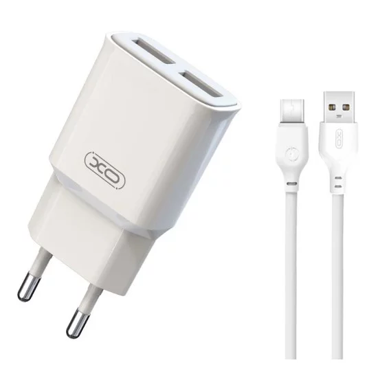 XO L92C EU Διπλός 2.4A Φορτιστής με Καλώδιο Type-c XO L92C EU Διπλός 2.4A Φορτιστής με Καλώδιο Type-c