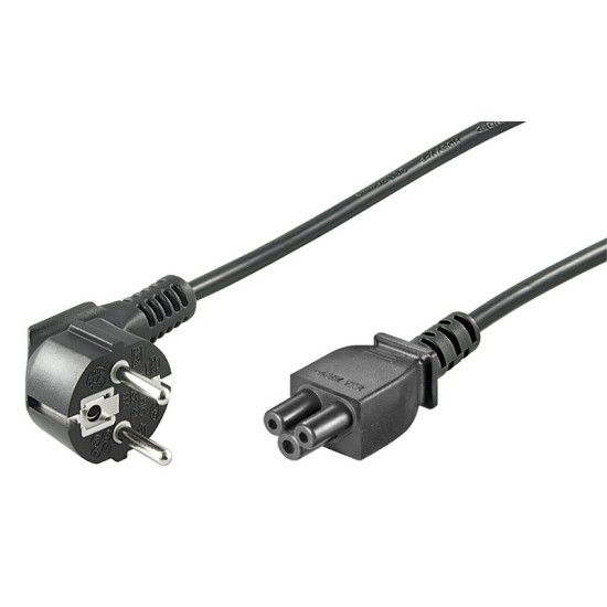 Καλώδιο Τροφοδοσίας Laptop 3Χ0.75mm 1.5m Μαύρο Καλώδιο Τροφοδοσίας Laptop 3Χ0.75mm 1.5m Μαύρο