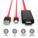 Lightning to HDMI adapter M/M Red Lightning to HDMI adapter M/M Red
