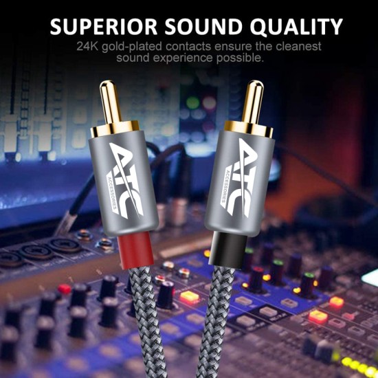 ATC HQ 2xRCA / 2xRCA 1.5m Cable ATC HQ 2xRCA / 2xRCA 1.5m Cable