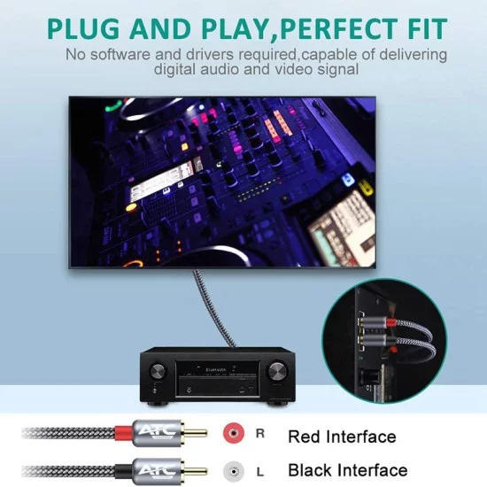 ATC HQ 2xRCA / 2xRCA 3m Cable