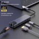 Αντάπτορας 5in1 RJ45 USB3.0x2 PD 4K 60HZ HDTV Αντάπτορας 5in1 RJ45 USB3.0x2 PD 4K 60HZ HDTV
