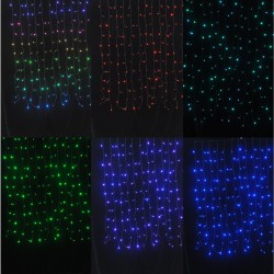 Entac Χριστουγεννιάτικα Κουρτίνα IP44 144 LED RGB 8x8 Λειτουργίες 1x1
