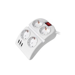 Technik Πολύπριζο 4 Θέσεων με Διακόπτη & 3 Θύρες USB 16A 1.5m Technik Πολύπριζο 4 Θέσεων με Διακόπτη & 3 Θύρες USB 16A 1.5m