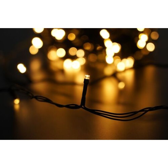 Modee Lighting Χριστουγεννιάτικα Φωτάκια LED με Τροφοδοτικό (100LED/10m/10cm) Θερμό