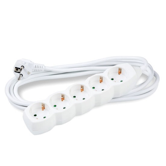 Technik Πολύπριζο 5 Θέσεων με Καλώδιο 5m 1,5mm2 Λευκό Technik Πολύπριζο 5 Θέσεων με Καλώδιο 5m 1,5mm2 Λευκό