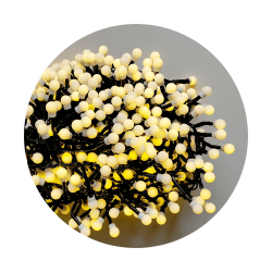 Modee Χριστουγεννιάτικα Φωτάκια LED Τύπου Berry με Τροφοδοτικό (576LED/6m) Θερμό Λευκό