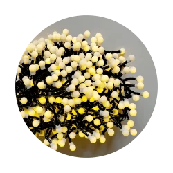 Modee Χριστουγεννιάτικα Φωτάκια LED Τύπου Berry με Τροφοδοτικό (576LED/6m) Θερμό Λευκό