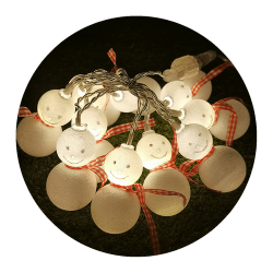 Modee Χριστουγεννιάτικα Φωτάκια LED Μπαταρίας (10LED/1,35m/15cm) Θερμό Λευκό