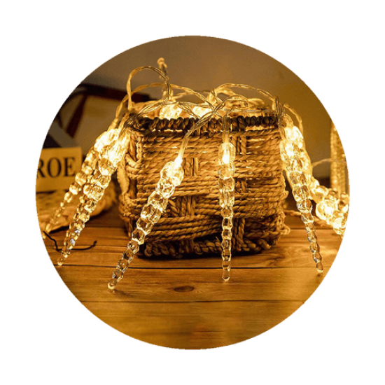 Modee Χριστουγεννιάτικα Φωτάκια LED (20LED/2.85m/15cm) Θερμό Λευκό