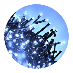 Modee Χριστουγεννιάτικα Φωτάκια LED με Τροφοδοτικό (384LED/2.1m) Ψυχρό Λευκό
