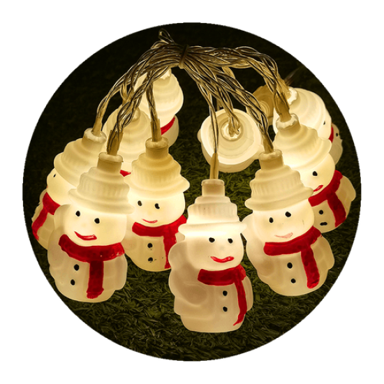 Modee Χριστουγεννιάτικα Διακοσμητικά Φωτάκια Μπαταρίας LED (10LED/1.35m/15cm) Θερμό Λευκό