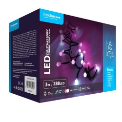Modee Χριστουγεννιάτικα Λαμπάκια LED Τύπου Berry με Τροφοδοτικό (288LED/3m) Πολύχρωμο