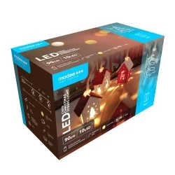 Modee Χριστουγεννιάτικα Διακοσμητικά Φωτατάκια LED Μπαταρίας (10LED/120cm/10cm) Θερμό Λευκό