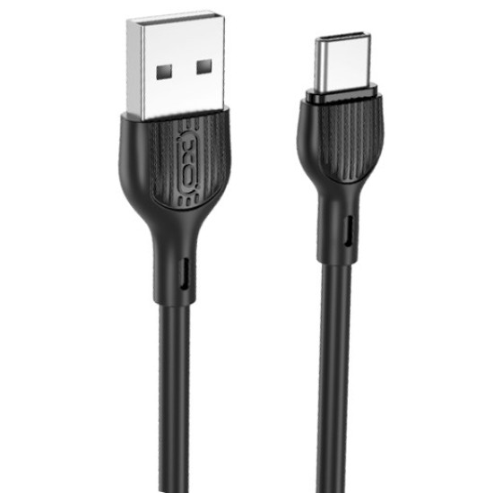 XO NB200 2.1A USB Καλώδιο TypeC 1.0μ Μαύρο