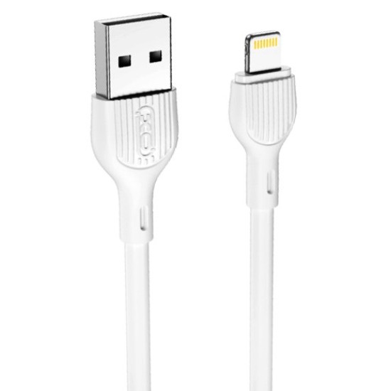 XO NB200 2.1A USB Καλώδιο Lightning 1.0μ Άσπρο