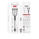XO NB103 2.0A 3 σε 1 Καλώδιο USB Λευκό XO NB103 2.0A 3 σε 1 Καλώδιο USB Λευκό