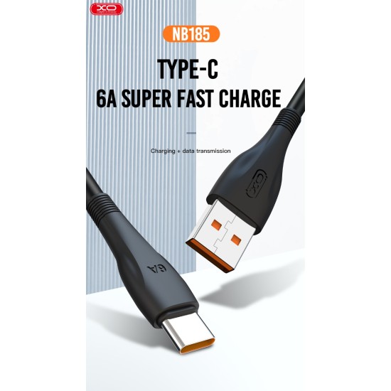 XO NB185 6A Καλώδιο Γρήγορης Φόρτισης για Micro 1m