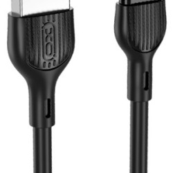 XO NB200 2.1A USB Καλώδιο Lightning 1.0μ Μαύρο