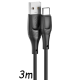 XO NB238 Καλώδιο Φόρτισης + Data TypeC L=3M Zeus Series Μαύρο XO NB238 Καλώδιο Φόρτισης + Data TypeC L=3M Zeus Series Μαύρο
