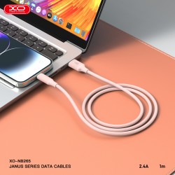 XO NB265 Μινιμαλιστικό Καλώδιο Type-C Ροζ XO NB265 Μινιμαλιστικό Καλώδιο Type-C Ροζ