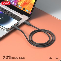 XO NB265 Μινιμαλιστικό Καλώδιο Lightning Μαύρο XO NB265 Μινιμαλιστικό Καλώδιο Lightning Μαύρο