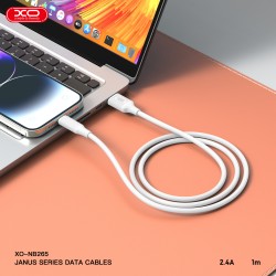 XO NB265 Μινιμαλιστικό Καλώδιο Micro Λευκό XO NB265 Μινιμαλιστικό Καλώδιο Micro Λευκό