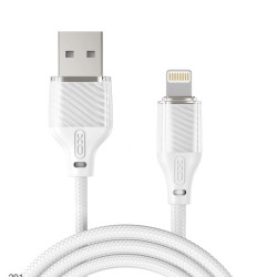 XO NB291 Καλώδιο Φόρτισης & Μεταφοράς Δεδομένων Lightning Braided 6A Λευκό