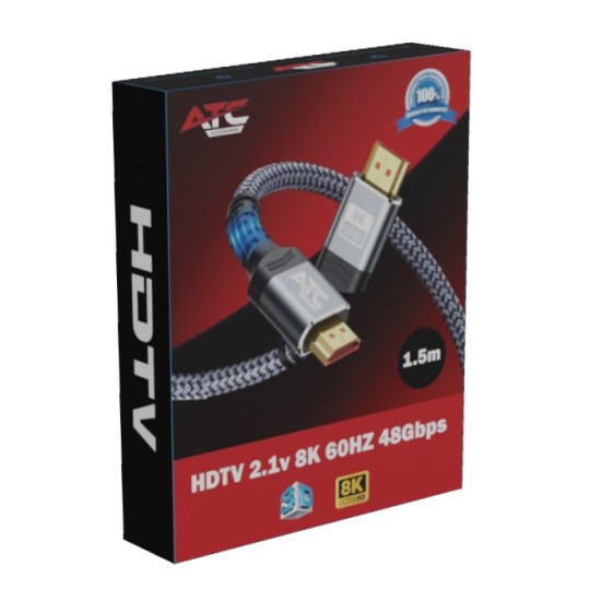 ATC HDTV 2.1V 8K 60HZ 48Gbps 1.5m ATC HDTV 2.1V 8K 60HZ 48Gbps 1.5m