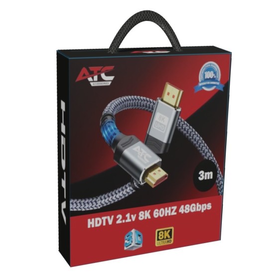 ATC HDTV 2.1V 8K 60HZ 48Gbps 3m ATC HDTV 2.1V 8K 60HZ 48Gbps 3m
